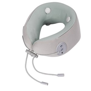<b>U</b>-<b>Shaped</b> Massage <b>Pillow</b> Neck Shoulder USB Rechargeable Portable Home Use Light Green - Product Image 2