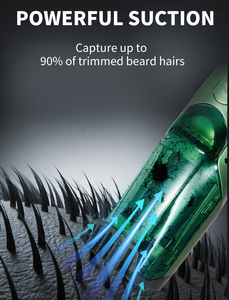Rasoio Elettrico Ricaricabile USB per Barba da <span class=keywords><strong>Uomo</strong></span>, Macchina Professionale per Taglio Capelli Senza Fili con Aspirazione - Product Image 5