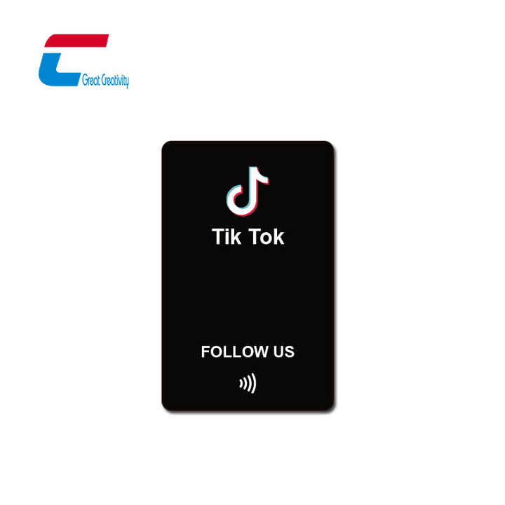 Factory Programmable QR Code Social Media Card Review Cards NFC Google Review PVC NFC Tap NTAG 213 Social RFID Business Card