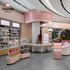 Estantes de Exhibición de Maquillaje y Cosméticos con Iluminación LED Personalizada para Exhibición en Tiendas Minoristas - Product Image 1