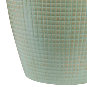 Textured Ceramic Barrel <b>Garden</b> <b>Stool</b> Glazed Design Outdoor Side Table Decorative Accent - Product Image 5