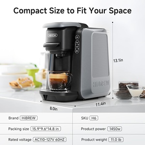 Machine à café expresso électrique semi-automatique professionnelle H6 6-en-1, machine à café expresso à capsules - Product Image 6
