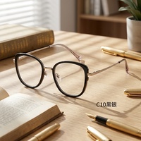 Monture de lunettes optiques tendance en CR39 pour femmes, monture de lunettes de vue à la mode, lunettes de lecture pour ordinateur en vente
