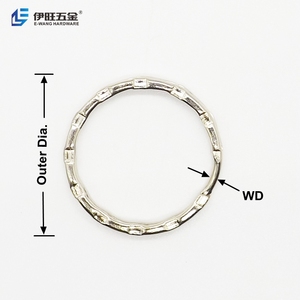 EWANG Factory Supply Round Keyring Promotional Metal DIY <strong>Silver</strong> Split <strong>Key</strong> <strong>Ring</strong> - Product Image 3