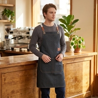 Tablier de cuisine professionnel pour personnel de service de restauration, hôtellerie, vêtements de travail pour la restauration et la restauration collective