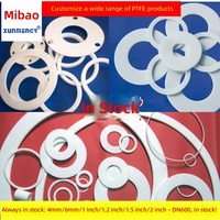 PTFE-Dichtung für 4-Zoll DN25/400 Verstärkter Flanschdichtungsring Modell T1 Weiß Feste Dichtung