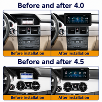Para Mercedes-Benz Clase GLK X204 2009-2015 NTG 4.0/4.5 10.25/12.3 Android14 8 Núcleos 8+128GB CarPlay Inalámbrico Android Auto GPS
