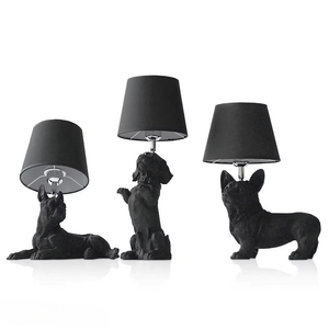 Lámparas de Mesa con Diseño de Cachorros de Perro de Dinamarca, Lámparas de Escritorio Blancas y Negras con Animales, Lámpara de Noche para Dormitorio, Habitación Infantil, Sala de Estar, Decoración del Hogar, Iluminación - Product Image 5