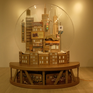 2023 LED retro illuminato natale 3d canale regali creativi villaggio centro commerciale vetrina decorazione - Product Image 2