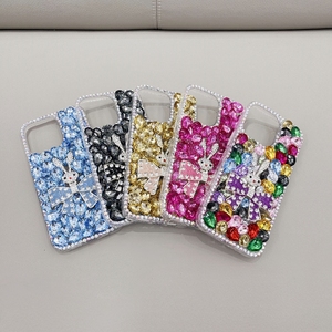 Cho Cô Gái Long Lanh <span class=keywords><strong>Bling</strong></span> Kim Cương Pha Lê Cứng PC Sang Trọng Thẩm Mỹ Điện Thoại Di Động Trường Hợp Cho Iphone16 15 14 13 - Product Image 2