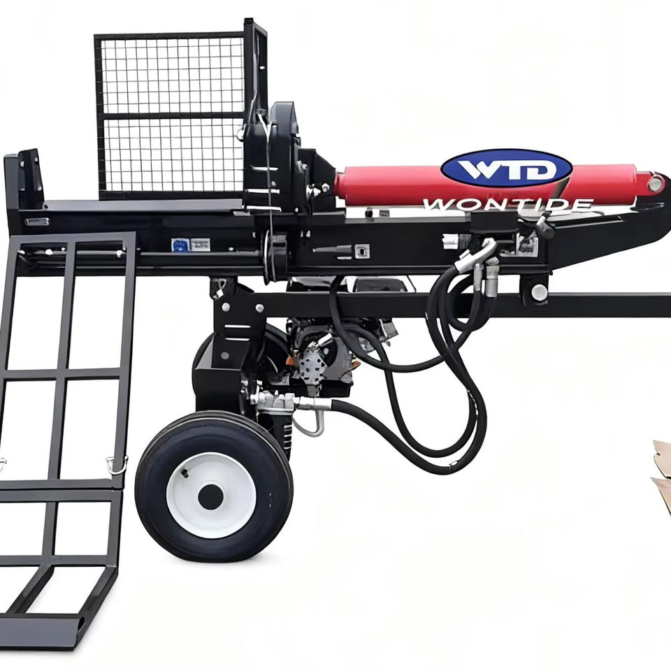 OEM 22Ton Gasoline Engine Powered Hydraulic Log Splitter Wood Cutting ...