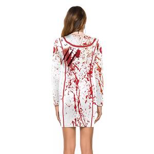 Disfraz de Enfermera Zombie para Halloween, Vestido Corto Sexy y Ajustado, Disfraces de TV y Películas para Mujer - Product Image 2