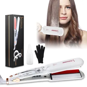 Custom Beauty Care Hair Straightener Best Hair Days Create Your Own Brand Steam Hair Straightener With Touch Screen