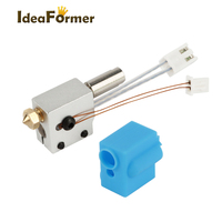 Untuk artileri Sidewinder X1 jenius Kit Throat E3D Volcano Nozzle 0.4mm NTC100K termistor blok tabung panas Bagian Printer 3d