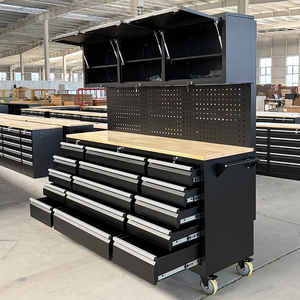 72 Inch Garage Steel Tool Cabinet Rolling Combination Tool Workbench Chest Workshop Cart Lockable <strong>Drawer</strong> Tool Cabinet <strong>Trolley</strong> - Product Image 2