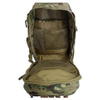 Sac à dos tactique en Nylon Cordura avec système Molle, housse de casque imperméable à fermeture éclair détachable, porte-plaque d'hydratation et plaque assortie pour gilet tactique