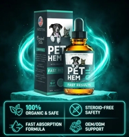 Minyak Rami untuk Kucing, Suplemen Penenang Hewan Peliharaan, Tetes Minyak Salmon Omega-3,6,9, Vitamin, Pendukung Imunitas, Penyerapan Cepat, Kesehatan, OEM/ODM