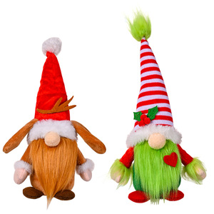2023 New Christmas Plush Toy <strong>Grinch</strong> Rudolph Faceless Doll Christmas Gift Party Decoration Home Table Decoration - Product Image 3