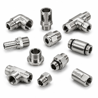 Raccords filetés cannelés en acier inoxydable CNC OEM pour systèmes de refroidissement liquide, plaques froides et pompes