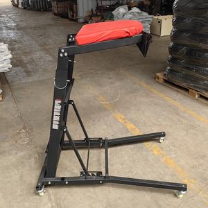 Carretilla de <span class=keywords><strong>taller</strong></span> plegable de altura ajustable para motor, capacidad de 400 lb, con ruedas rodantes para reparación de automóviles en garajes y talleres - Product Image 5