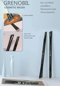 Pennello Angolato per Sopracciglia PZ a Doppia Estremità, Piccolo e Grande, con Setole Sintetiche e Manico in Plastica - Product Image 3