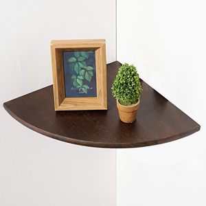 <b>Wall</b> Mounted Corner Shelf White 2 Tier For Kitchen Storage And <b>Display</b> - Product Image 3