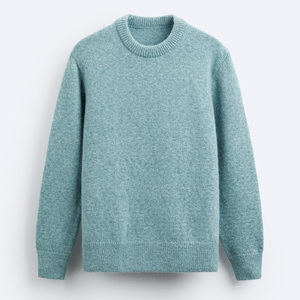 Suéter de hombre con logotipo personalizado, suéter de punto de manga larga para hombre, suéter de punto liso de invierno de talla grande, suéter de punto de gran tamaño para hombre - Product Image 6