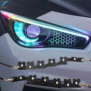 Nhà Máy Outlet RGB <span class=keywords><strong>Color</strong></span> <span class=keywords><strong>Chasing</strong></span> <span class=keywords><strong>Led</strong></span> năng động lần lượt tín hiệu tuần tự DRL cho Infiniti Q50 ban ngày Chạy ánh sáng <span class=keywords><strong>LED</strong></span> accessaries - Product Image 1