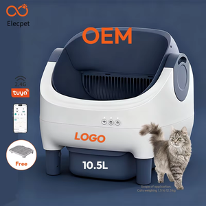 WINNOX PP Bac à litière automatique pour chat noir, grande capacité, système de surveillance WiFi, tamis à grille, nettoyage automatique par ouverture supérieure intelligente - Product Image 1