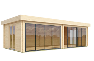 20FT 40ft บังกะโลบ้านไม้บ้านไม้ prefab เฮาส์ไม้หรูหราขนาดเล็กสำหรับอยู่อาศัย - Product Image 4