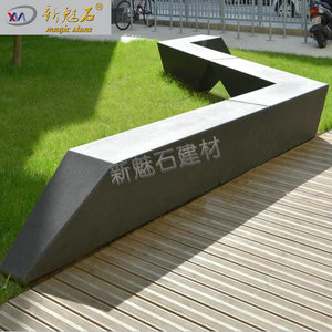 Nuevo Banco de Hormigón Irregular Moderno Magic Stone, 3 cm de Grosor, Asientos para Parques al Aire Libre, Material GRC UHPC - Product Image 3