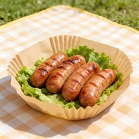 Papiers de cuisson ronds et carrés pour friteuse à air, résistants à la graisse, antiadhésifs, jetables, résistants à la chaleur, en papier sulfurisé pour un nettoyage facile et l'emballage