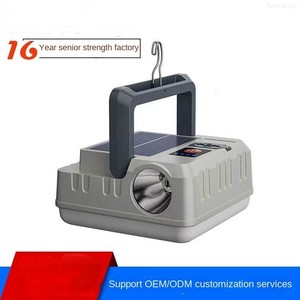 Outdoor Solar Waterproof Rechargeable LED Mobile Power Supply Camping <b>Flashlight</b> Searchlight IP65 Protection Multi-Color CE - Product Image 3