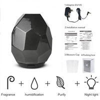 Diffuseur ultrasonique d'huile essentielle et d'arôme en verre, Art des hôtels, diffuseur électrique avec lumière LED, désodorisant personnalisé