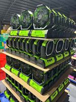 Ventilateur de camping avec batterie rechargeable 20000mAh, lanterne LED, télécommande et fonction minuterie pour voiture, camping-car et utilisation en extérieur