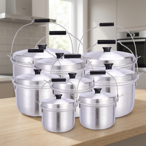 Ensemble de casseroles DFMS9 pour 8 pièces, de différentes tailles, haute qualité, pour la cuisson en extérieur – Vente en gros - Product Image 3