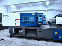 Machine de moulage par injection de plastique PE hybride automatique WMA 160 tonnes pour la fabrication de pompes à moteur servo horizontal, pour l'Haïti