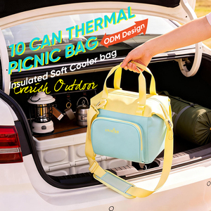 <span class=keywords><strong>Sac</strong></span> isotherme souple personnalisé tendance ODM, 10 canettes, <span class=keywords><strong>sac</strong></span> à dos isotherme, camping en plein air, pique-nique, 4 couches pour une meilleure isolation - Product Image 1