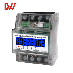 <span class=keywords><strong>Compteur</strong></span> de rail guide triphasé à quatre fils, <span class=keywords><strong>compteur</strong></span> électronique de petite taille haute précision, <span class=keywords><strong>compteur</strong></span> d'énergie électrique industriel <span class=keywords><strong>380V</strong></span> - Product Image 3