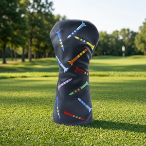 PU Leather <b>Golf</b> Club Headcover Embroidered Missile Pattern Driver Fairway Hybrid Cover Custom <b>Golf</b> Accessory Magnetic Closure - Product Image 3