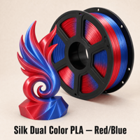 Fil PLA soyeux pour impression 3D, double couleur, 1,75 mm, pour impression effet soie