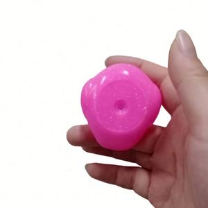 Juguete de pato de lentejuelas de plástico personalizado para niños, juguete de apretar y sonido para educación temprana, popular en internet, 2 pulgadas, venta al por mayor - Product Image 4