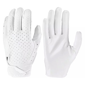Guantes de Fútbol Americano Blancos para Receptor, con Palma de Silicona Ultra Grip, Protección para las Manos del Jugador - Product Image 1