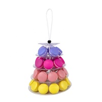 Dessert Chocolat Dates Pyramide Tour D'affichage En Plastique Pour La Fête De Mariage 5 Niveaux Macaron Cookie Mini Gâteau Stand Emballage