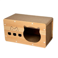 Neue gute Qualität Holz Kratz festigkeit Interieur Katzen haus Katzen bett Haus