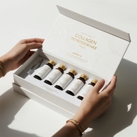 Emballage et boîte cadeau personnalisés haut de gamme en papier rigide pour peptides, avec impression à chaud, pour médicaments et collagène