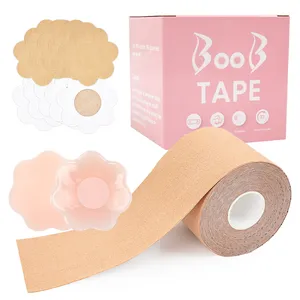 Cinta de pecho para mujer Lifting Boob Impermeable Nude Beige Boob Tape