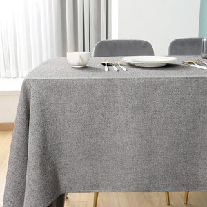 Mantel a prueba de aceite desechable de poliéster 100% tejido moderno redondo de color personalizado al por mayor con cubierta de tela impermeable - Product Image 6