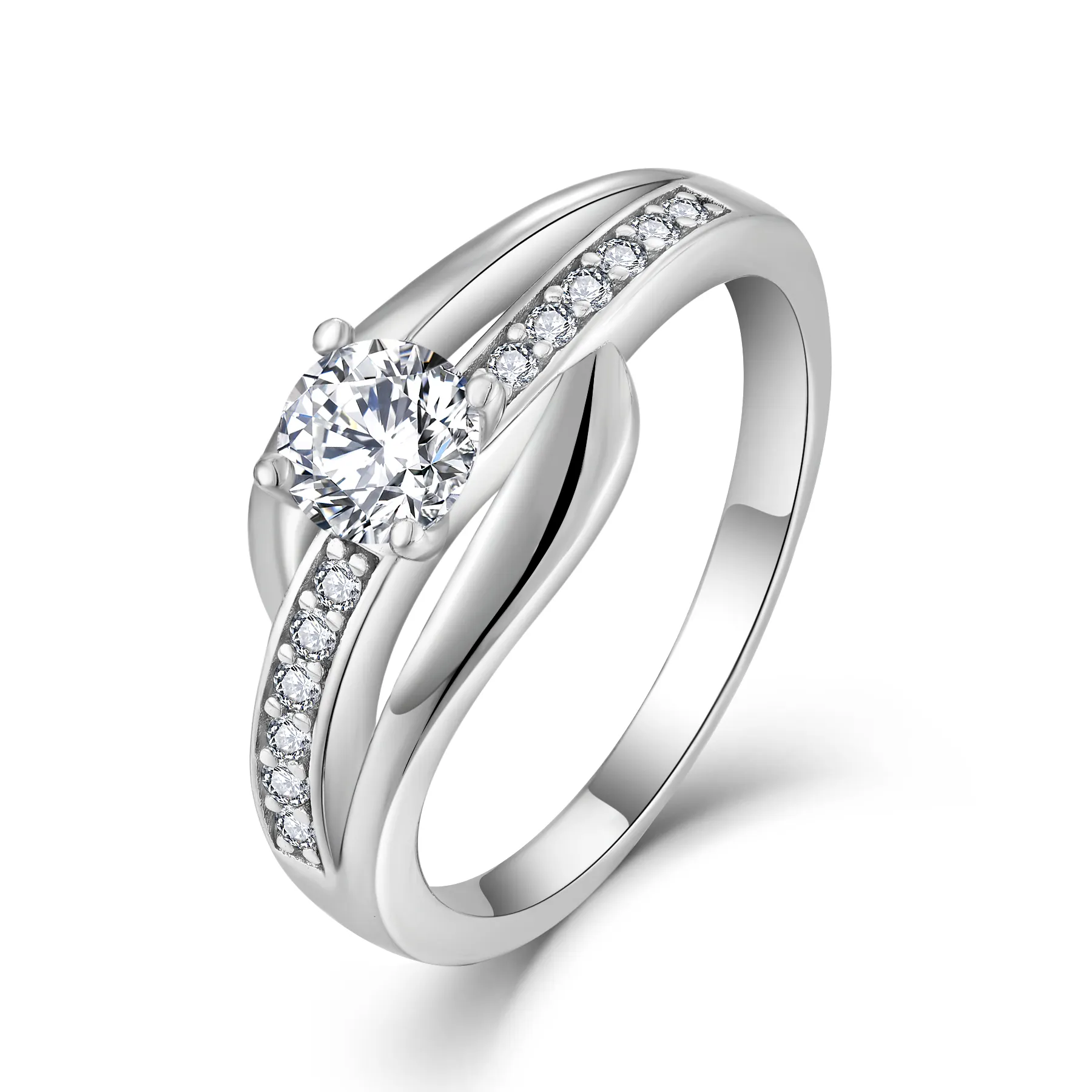 Свадебное женское Ювелирное Украшение на заказ, 925 кольцо с бриллиантом для женщин, подарок, 2023 из стерлингового серебра, модная помолвка, классика
