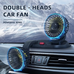 USB Double <b>Heads</b> 12V 24V Truck air <b>Fan</b> Universal USB Interior Accessories 12 Volt <b>Fan</b> Suv Dual Dashboard Car <b>Fan</b> - Product Image 2